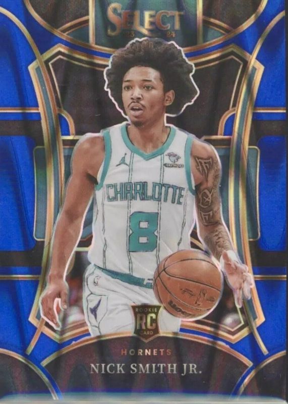 Nick Smith Jr. 2023 Select #310 Mezzanine Blue Flash /99 Rookie PSA 9