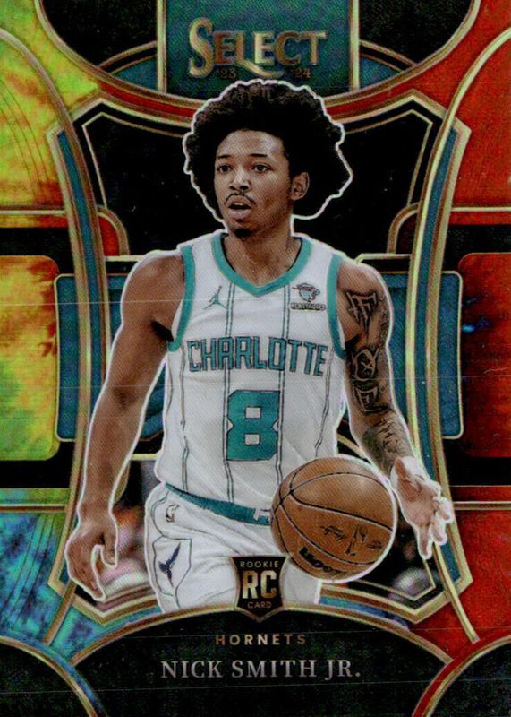 Nick Smith Jr. 2023 Select #310 Mezzanine Tie-Dye /25 Rookie PSA 9