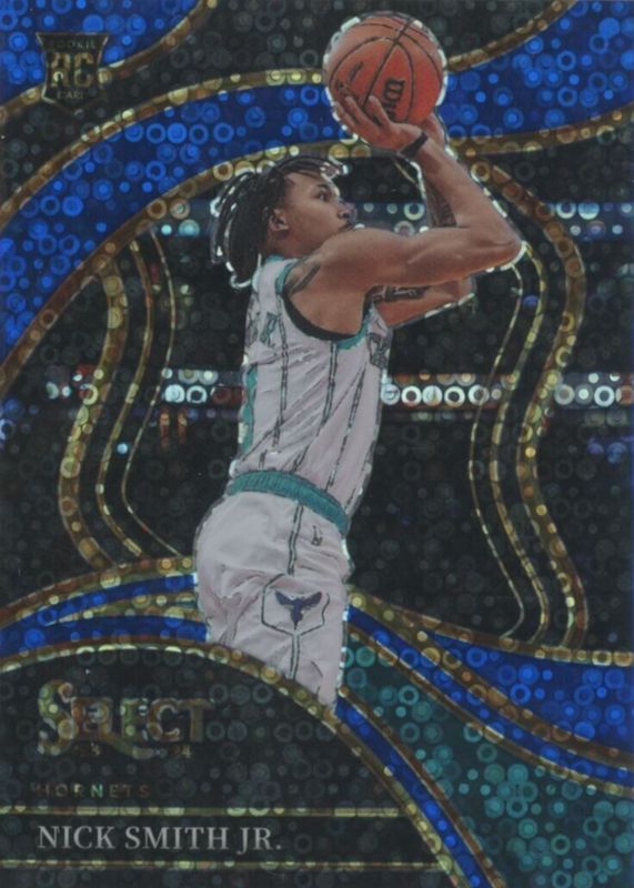 Nick Smith Jr. 2023 Select #293 Courtside Blue Disco /25 Rookie SGC 9.5