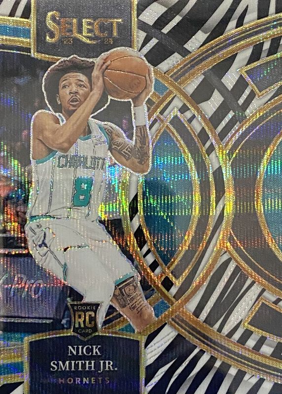 Nick Smith Jr. 2023 Select #119 Premier Level Zebra /(SSP) Rookie RAW