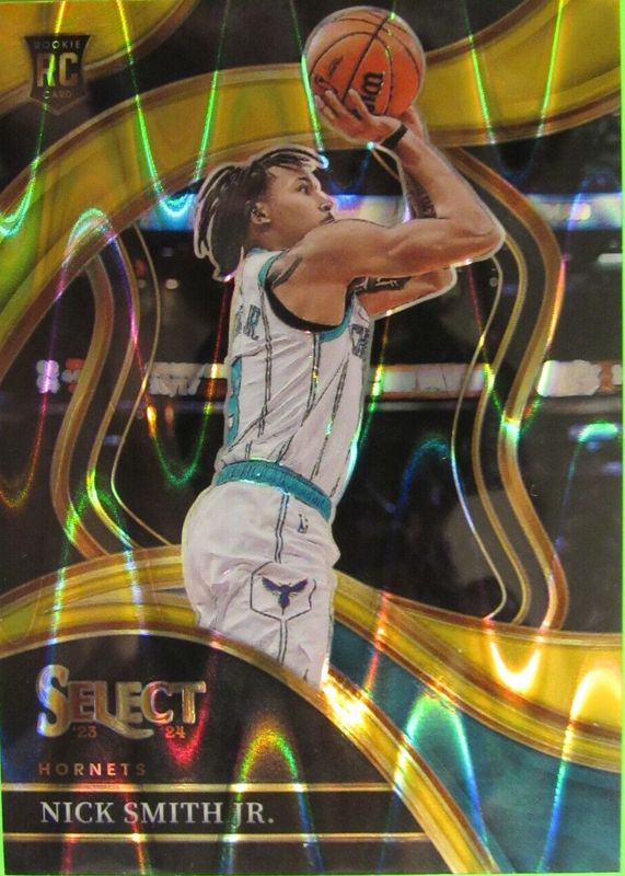 Nick Smith Jr. 2023 Select #293 Courtside Gold Wave /10 Rookie SGC 9.5