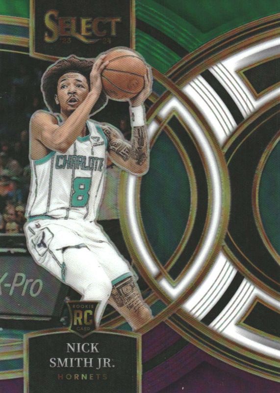 Nick Smith Jr. 2023 Select #119 Premier Level Green White Purple Rookie RAW