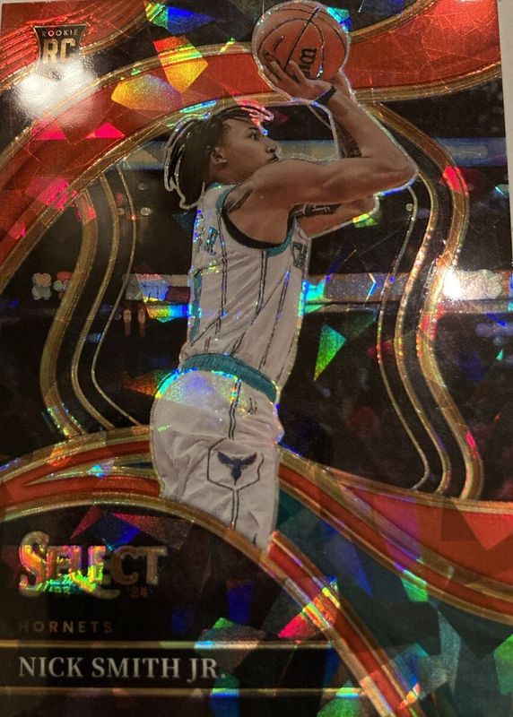 Nick Smith Jr. 2023 Select #293 Courtside Red Cracked Ice Rookie SGC 9.5