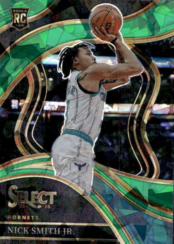 Nick Smith Jr. 2023 Select #293 Courtside Green Ice Rookie PSA 10