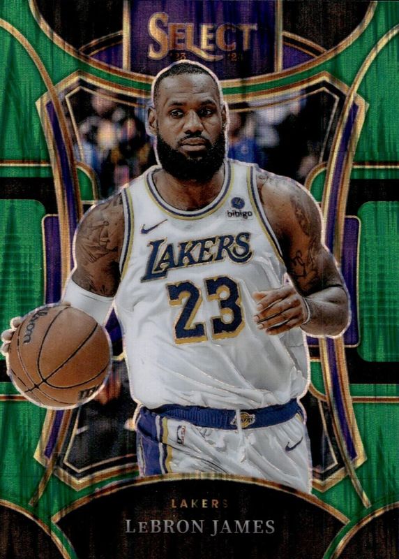 LeBron James 2023 Select #335 Mezzanine Green Shock SGC 9.5