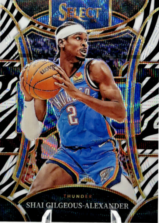 Shai Gilgeous-Alexander 2023 Select #344 Mezzanine Zebra /(SSP