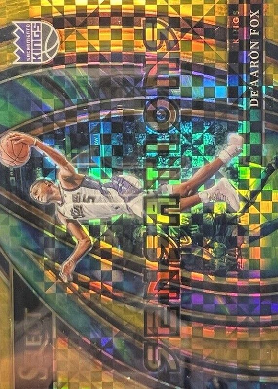 De'Aaron Fox 2023 Select #21 Sensations - Gold /10 SGC 10