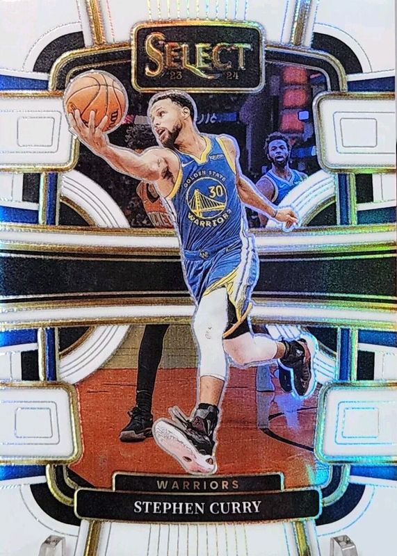 Stephen Curry 2023 Select #56 Concourse White /149 PSA 10