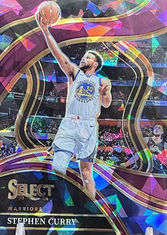 Stephen Curry 2023 Select #256 Courtside Purple Cracked Ice /99 RAW