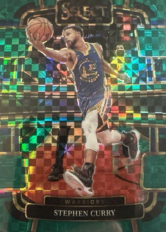 Stephen Curry 2023 Select #56 Concourse Green /5 PSA 10