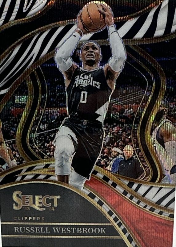 Russell Westbrook 2023 Select #255 Courtside Zebra /(SSP) PSA 10