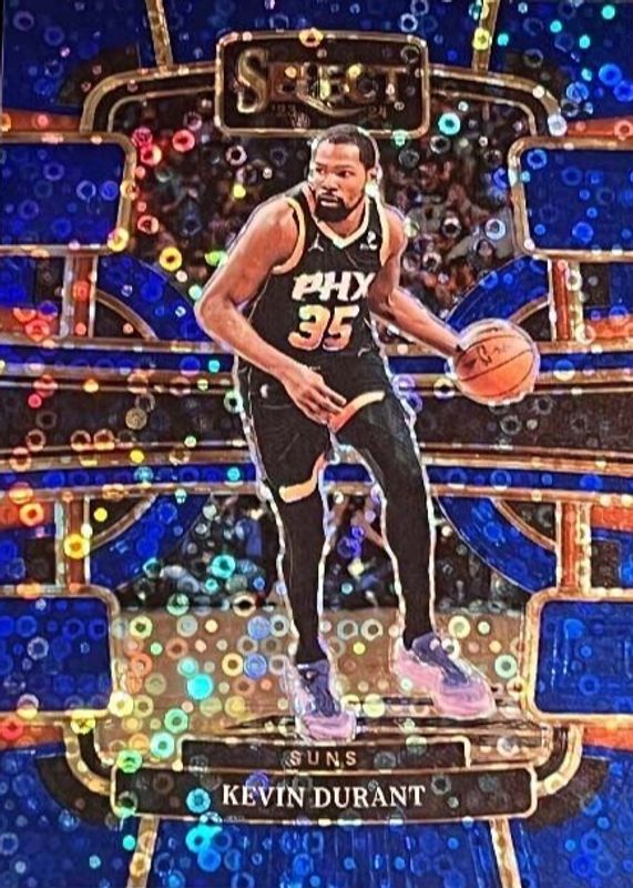 Kevin Durant 2023 Select #2 Concourse Blue Disco /25 PSA 10