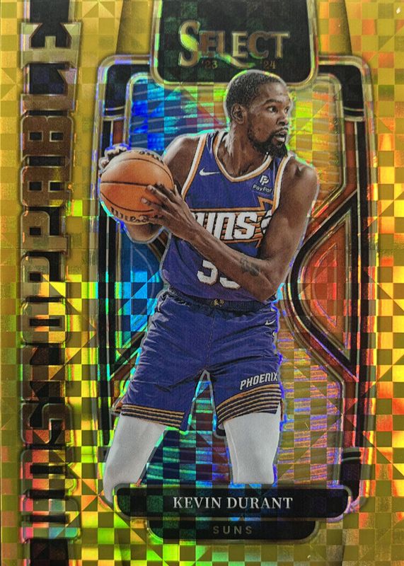 Kevin Durant 2023 Select #3 Unstoppable - Gold /10 PSA 10