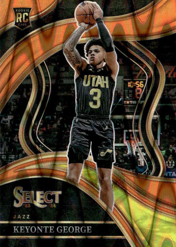 Keyonte George 2023 Select #295 Courtside Orange Tectonic Rookie SGC 10