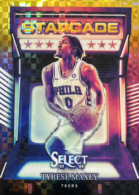 Tyrese Maxey 2023 Select #11 Starcade - Gold /10 Price Guide 