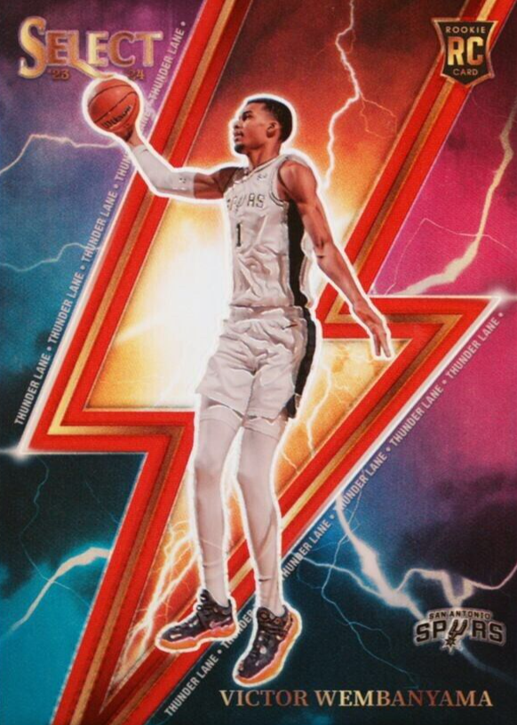 Victor Wembanyama 2023 Select #5 Thunder Lane - Red Price Guide