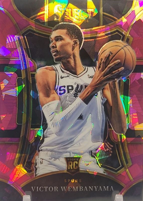 Victor Wembanyama 2023 Select #311 Mezzanine Pink Cracked Ice /99 