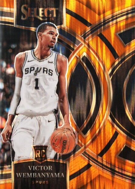 Victor Wembanyama 2023 Select #121 Premier Level Orange Flash