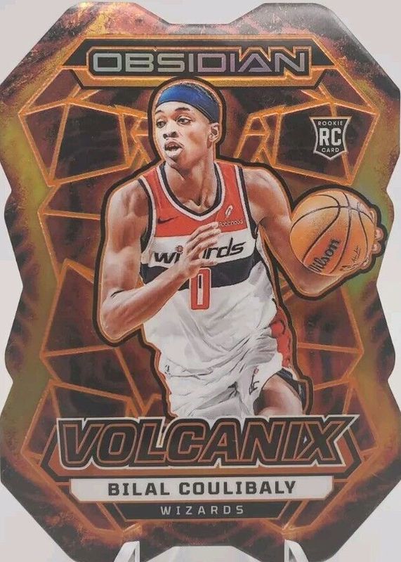 Bilal Coulibaly 2023 Obsidian #13 Volcanix /(SSP) Rookie PSA 8