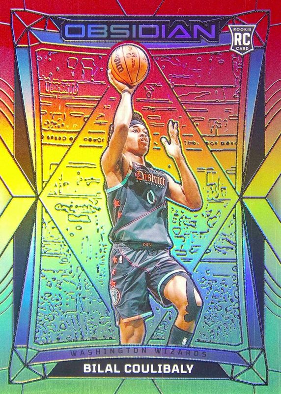 Bilal Coulibaly 2023 Obsidian #162 Electric Etch Reggae Flood /75 Rookie SGC 10