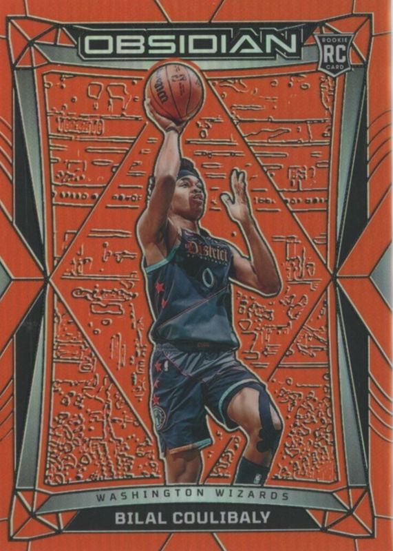 Bilal Coulibaly 2023 Obsidian #162 Electric Etch Orange Flood /99 Rookie RAW