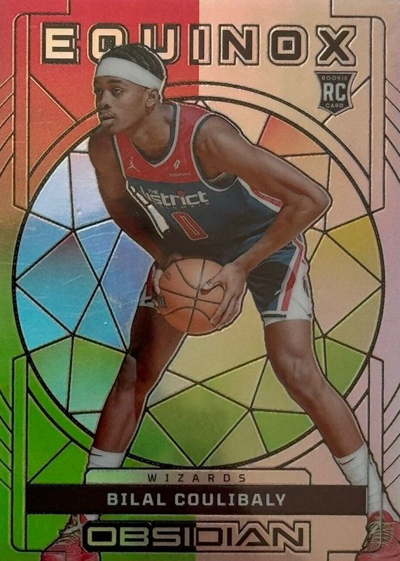 Bilal Coulibaly 2023 Obsidian #28 Equinox - Electric Etch Reggae Flood /60 Rookie PSA 9