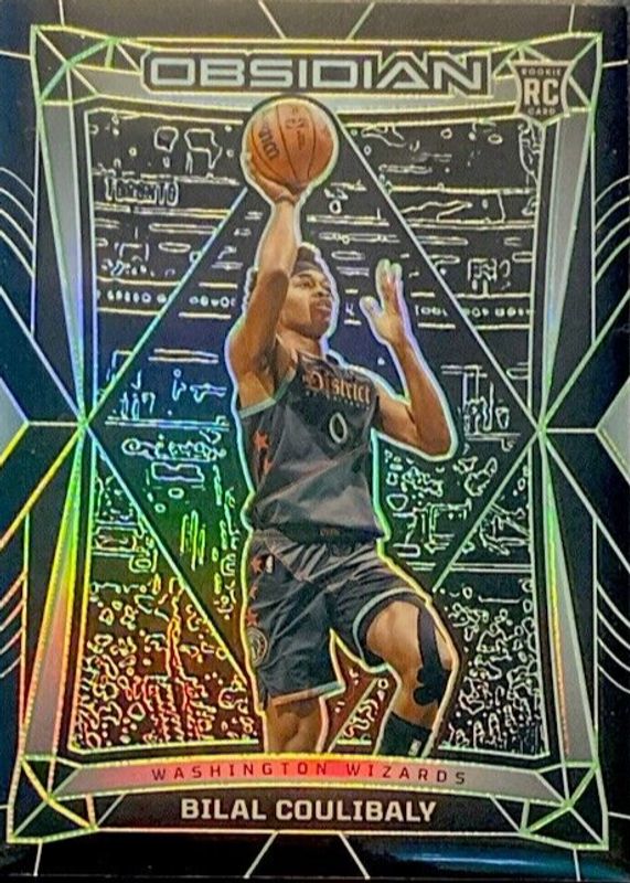 Bilal Coulibaly 2023 Obsidian #162 Electric Etch Green /25 Rookie PSA 9