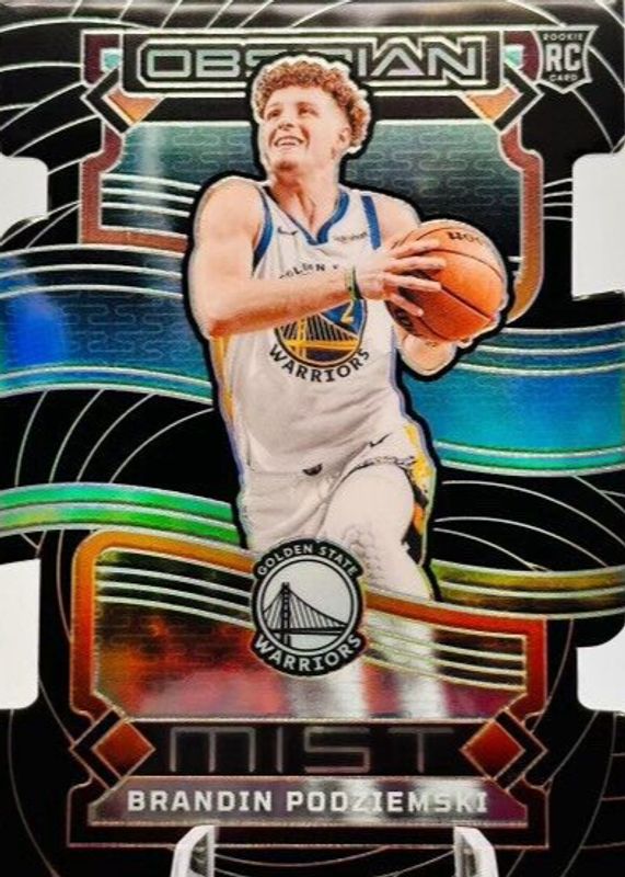 Brandin Podziemski 2023 Obsidian #6 Mist /(SSP) Rookie RAW