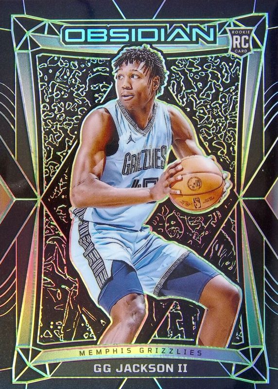 GG Jackson II 2023 Obsidian #89 Electric Etch Green /25 Rookie RAW