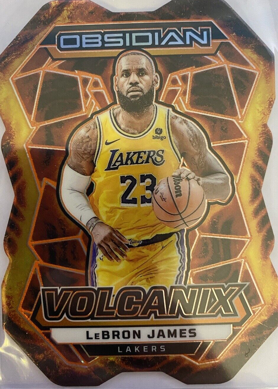 LeBron James 2023 Obsidian #21 Volcanix /(SSP) Price Guide