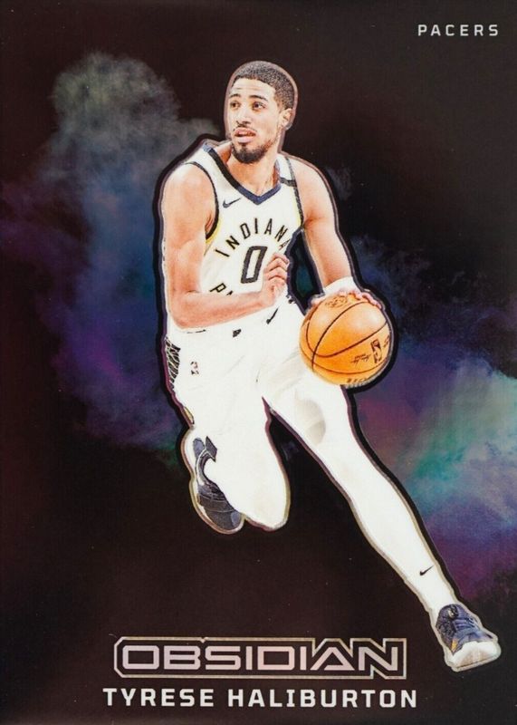 Tyrese Haliburton 2023 Obsidian #1 Black Color Blast /(SSP) RAW