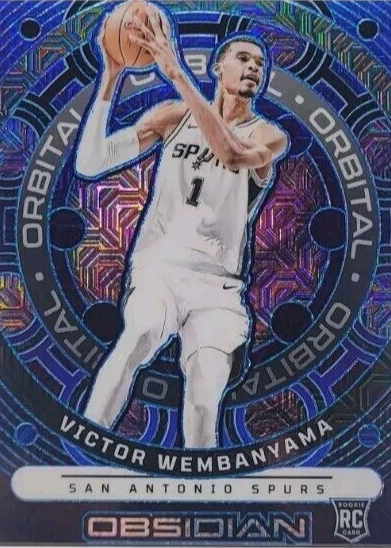 Victor Wembanyama 2023 Obsidian #18 Orbital - Electric Etch Deep
