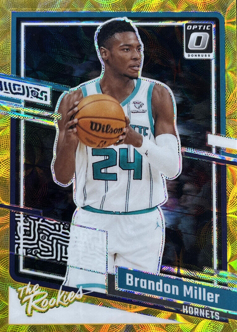 Brandon Miller 2023 Optic #1 The Rookies - Gold /10 Price