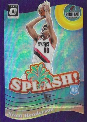 Scoot Henderson 2023 Prizm Draft Picks #8 Black Color Blast