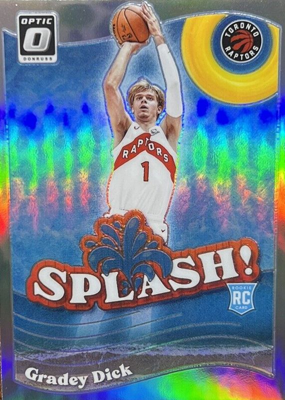 Gradey Dick 2023 Optic #9 Splash! - Holo Rookie SGC 9.5