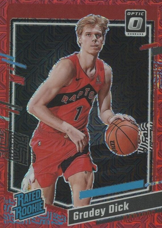 Gradey Dick 2023 Optic #212 Choice Red /88 Rookie PSA 9