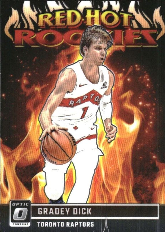 Gradey Dick 2023 Optic #13 Red Hot Rookies Rookie SGC 10