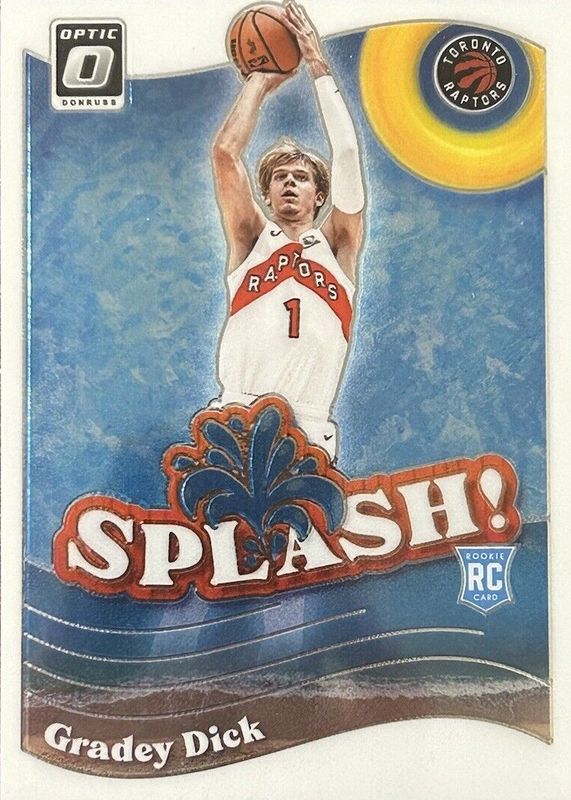 Gradey Dick 2023 Optic #9 Splash! Rookie RAW