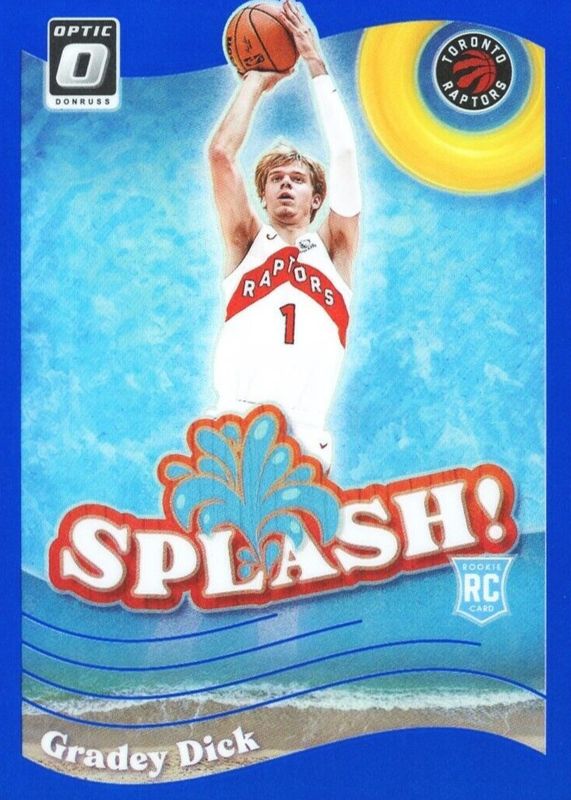 Gradey Dick 2023 Optic #9 Splash! - Blue /85 Rookie RAW