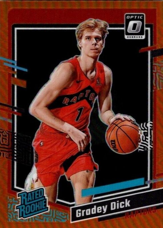 Gradey Dick 2023 Optic #212 Orange /199 Rookie SGC 10