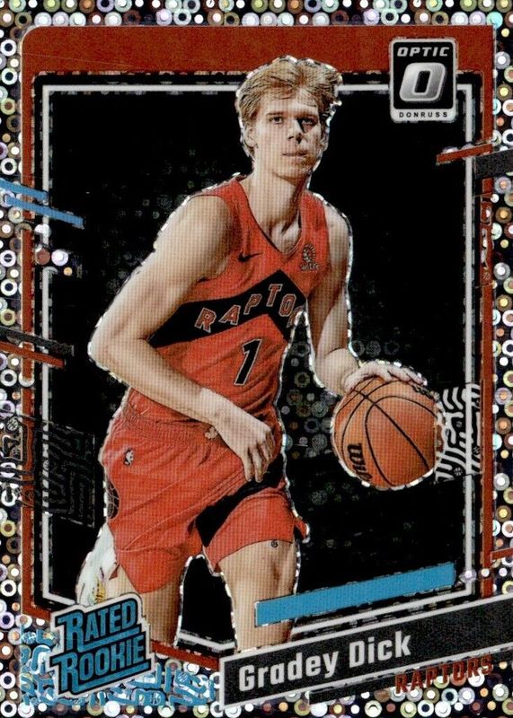 Gradey Dick 2023 Optic #212 Fast Break Rookie SGC 10