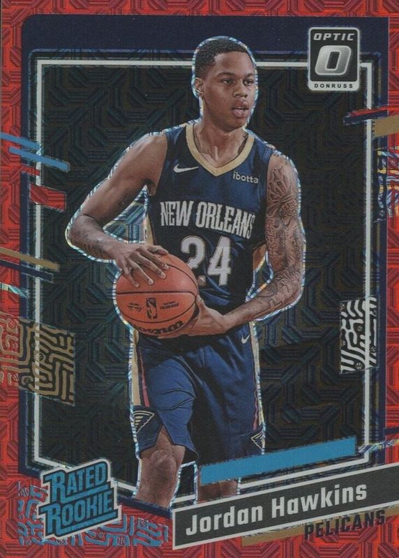 Jordan Hawkins 2023 Optic #238 Choice Red /88 Rookie SGC 10