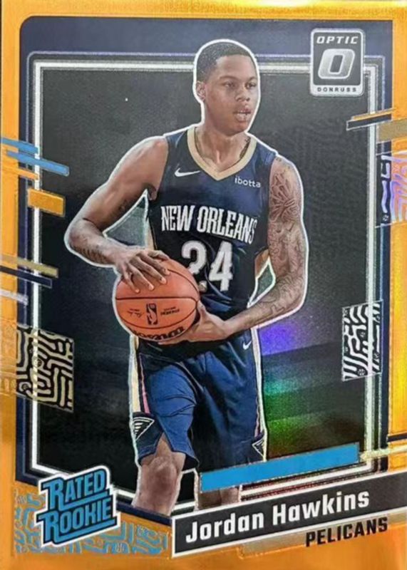 Jordan Hawkins 2023 Optic #238 Orange /199 Rookie RAW