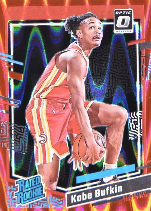 Kobe Bufkin 2023 Optic #220 Red Seismic /130 Rookie PSA 10