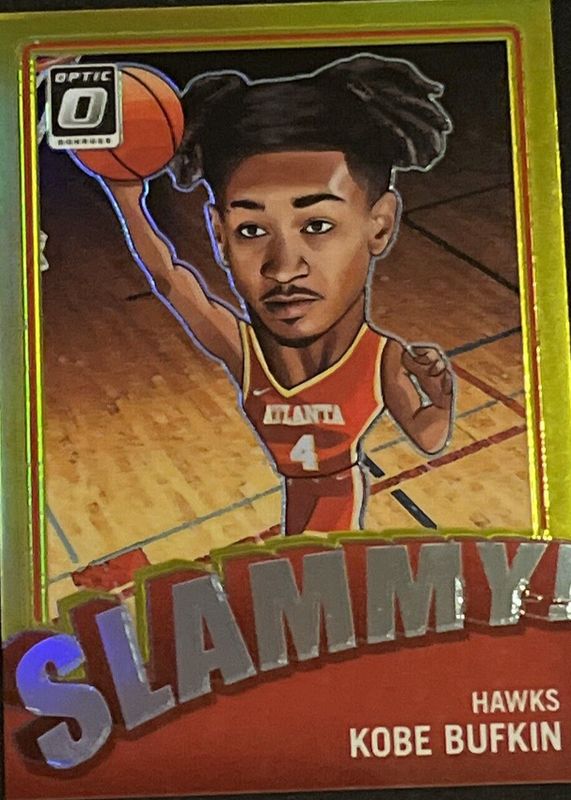 Kobe Bufkin 2023 Optic #12 Slammy! - Gold /10 Rookie SGC 9.5