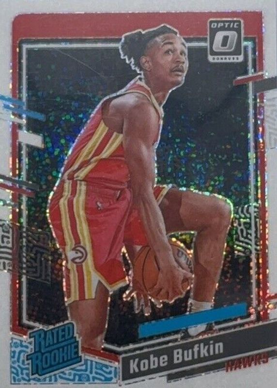 Kobe Bufkin 2023 Optic #220 White Sparkle /(SSP) Rookie RAW