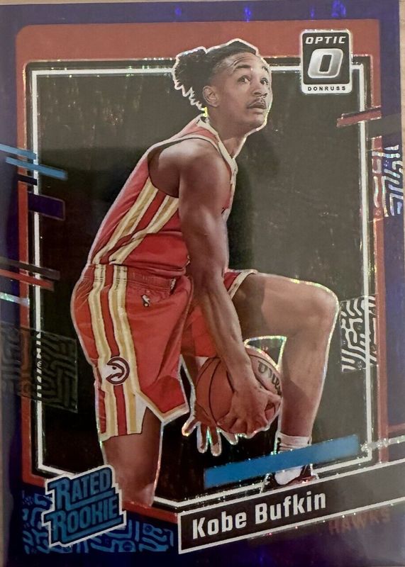 Kobe Bufkin 2023 Optic #220 Purple Shock Rookie SGC 10