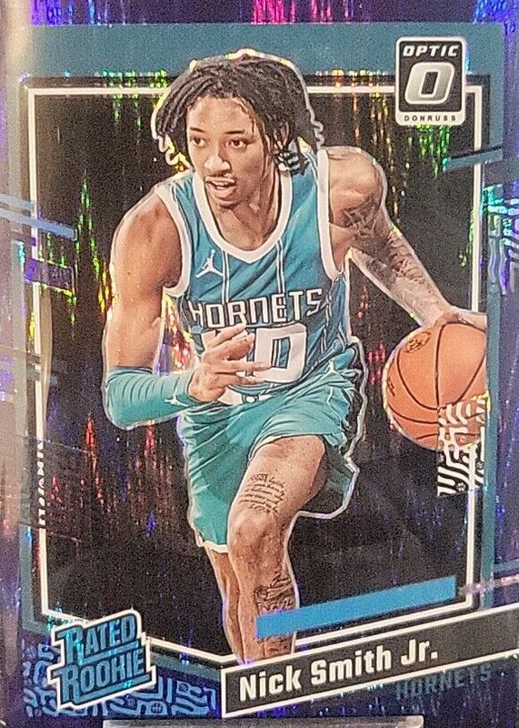 Nick Smith Jr. 2023 Optic #224 Purple Shock Rookie PSA 10