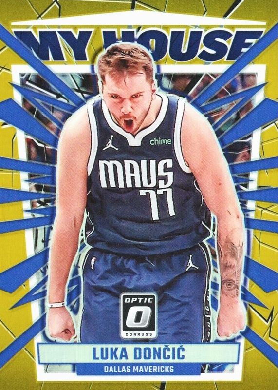 Luka Doncic 2023 Optic #1 My House - Gold /10 PSA 10