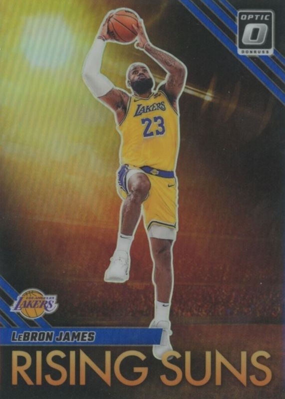 LeBron James 2023 Optic #3 Rising Suns - Blue /49 SGC 10